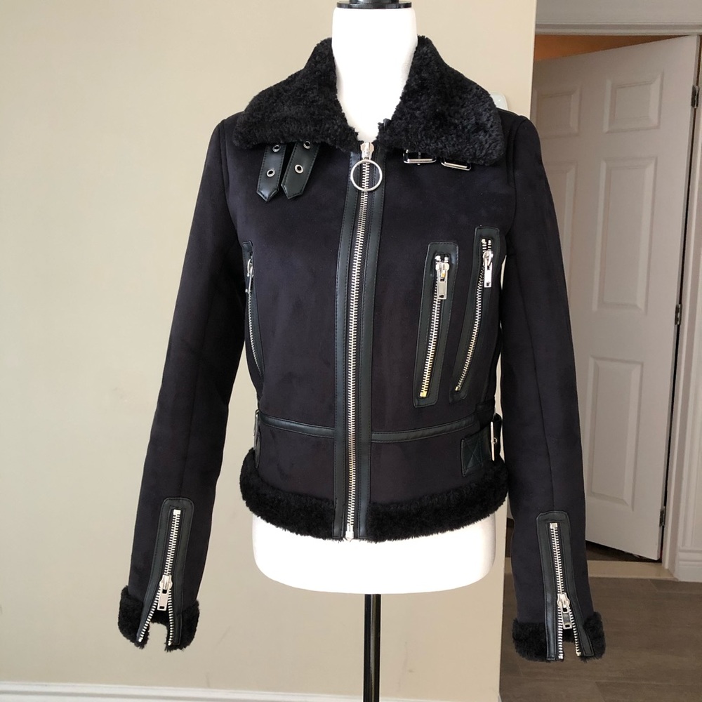 ❌SOLD ❌Zara | Suede style Aviator jacket🤩 - Picture 1 of 13